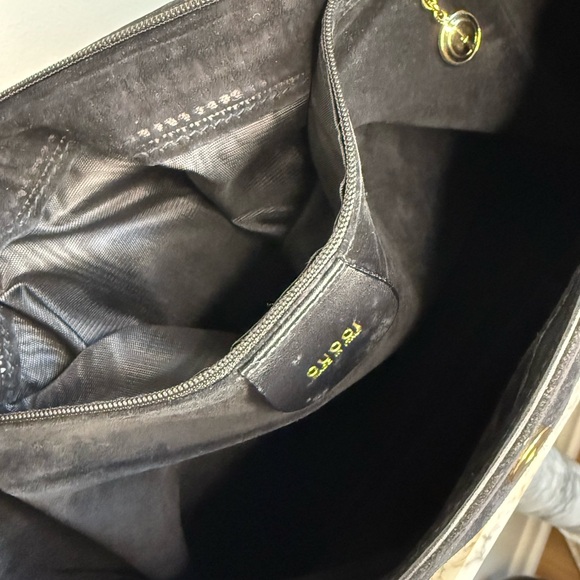 Elegant Black Leather, Suede Gucci Bag - Picture 9 of 12